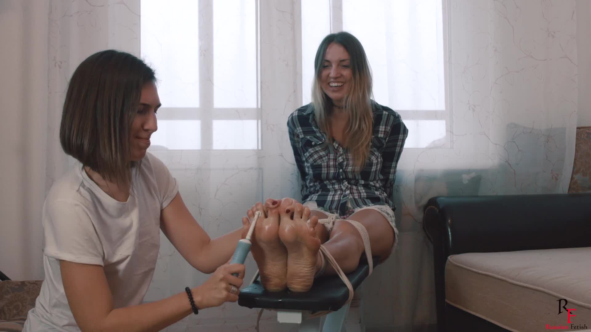 Russian Fetish Maya tickles Dusya